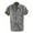 Gray, variant on Viworld Mens Linen Short Sleeve Solid Shirts Casual Loose Dress Soft Tops Tee