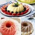 thumbnail image 2 of 2 Pack 2.76" Mini Silicone Cake Mold,BPA Free,Non Stick Fluted Tube Cake Pan for Baking for Jello,Gelatin,Cake, Brownie, 2 of 6