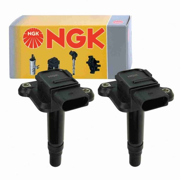 2 pc NGK 48670 Ignition Coils for 06B 905 115 06B 905 115B 06B 905 115E 06B 905 155E 06B905115 06B905115B 06B905115E 06B905155E 178-8307 2505-34912 36-8043 84152703 E878 GN10294 IC388 UF-274 UF274
