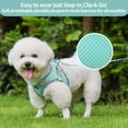 thumbnail image 6 of Miaocao Dog Harness - Lightweight Mesh Step-in Vest for Puppy, Reflective & Escape-Proof Design with High-Stick Magic Tape - Indoor/Outdoor Use for Chihuahua, Maltese, Shih Tzu(Brown-Beige, XXXS), 6 of 9