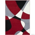 thumbnail image 2 of Allstar Red Modern Geometric Formal Abstract Design Area Rug (7' 9" x 10' 5"), 2 of 7