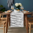 thumbnail image 2 of Black Branches Table Runner - 120 Inch Long, Kitchen Dining Table Runner Dresser Scarves, Modern Abstract Art Forest Silhouettes Farmhouse Decor for Coffee Tables Wedding Party Banquet, 2 of 8