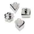 thumbnail image 4 of WHAMVOX 4Pcs Multi Shape Stainless Steel Baking Molds For Mousse Cake And Cookie Baking Tools, 4 of 8