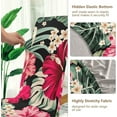thumbnail image 3 of Exotic Hawaiian Hibiscus Slip Covers for Dining Chairs, Chairs Covers Set of 4, Chair Cushion Covers, Spandex and Polyester Chair Cover for Dining Chairs, 3 of 6