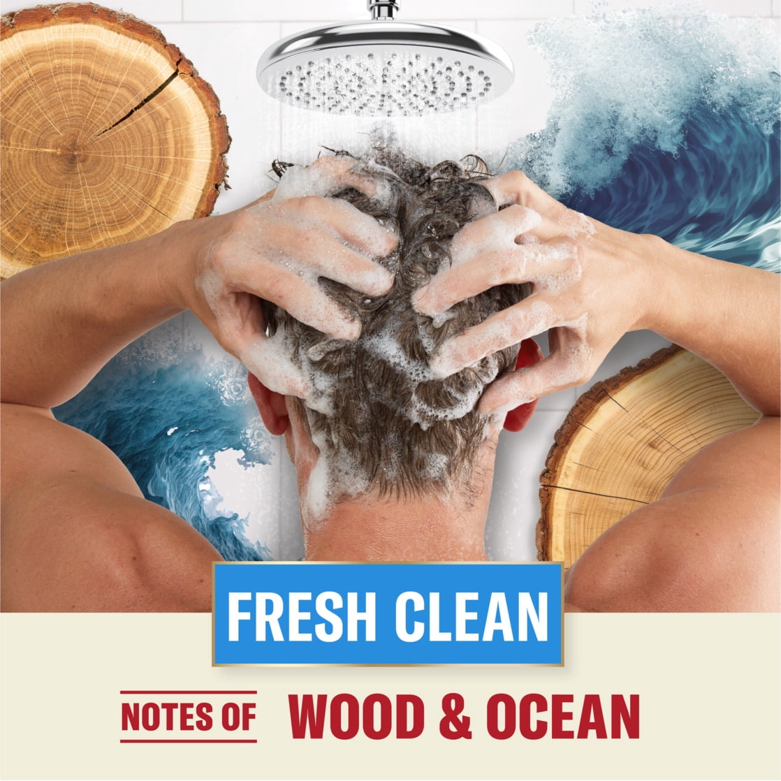 (2 pack) Old Spice Refresh 2 in 1 Shampoo Conditioner, All Hair Types, Hemp Seed, 21.9 fl oz