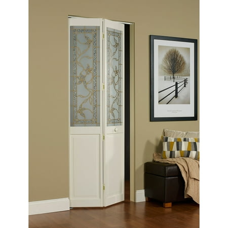 Awc Giverny Decorative Glass 32 X 80 5 Bifold Door