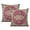Boho Abstract Green-52, variant on Artistic Home Accent: Set of 2, 16x16 Retro Floral Mandala Compass Bohemian Decorative Pillows.