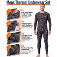 thumbnail image 3 of Thermal Underwear Long Johns for Men Fleece Lined Base Layer Tops and Bottoms Set Cold Weather Clothing Gear Winter Gift, 3 of 7