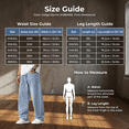 thumbnail image 5 of Olaglory Baggy Jeans for Men Vintage Wide Leg Loose Fit Men Denim Pants Hip Hop Skater Carpenter Jeans Y2K Streetwear, Light Blue, 5 of 8