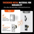 thumbnail image 3 of KFFKFF Front Door Handle and Deadbolt Set, Square Entry Handle Set with Lever, Single Cylinder, Adjustable Hole Space, Satin Nickel, 3 of 9