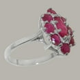 thumbnail image 3 of LBG British Made 14k White Gold Natural Ruby Womens Promise Ring - 33 size options - Size 6, 3 of 6