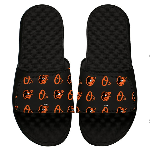 Men's ISlide Black Baltimore Orioles Loudmouth Logo Slide Sandals 