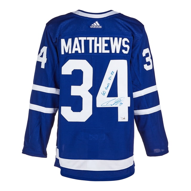 Auston Matthews Chandail de Hockey Authentique de Toronto Signé