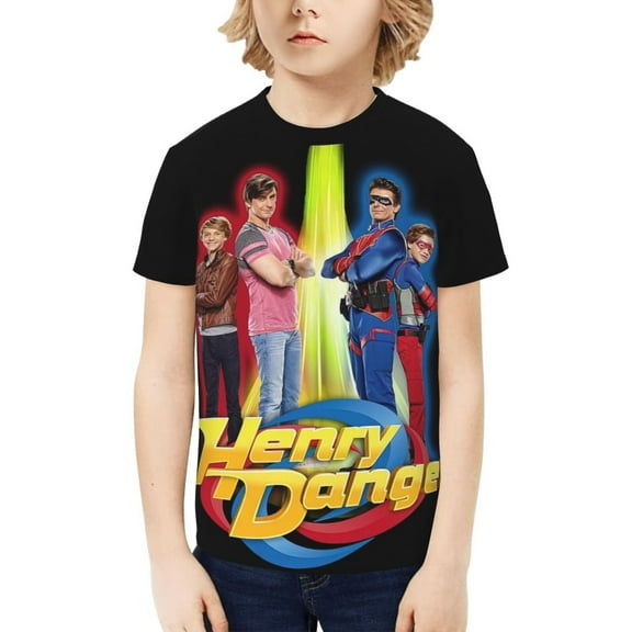 Henry Danger Boys Girls Teens T Shirt Graphic Print Casual Short Sleeve Funny Top Tees Shirt for Youth Kids