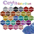 thumbnail image 4 of Ceya Holográfica Chunky Glitter 4.9oz/ 140g Negro Craft Glitter Polvo Mezclado Grueso Escamas Finas Lentejuelas de Uñas Iridiscentes para Arte de Uñas Cabello Resina Epoxi Vasos Pintura Limo Decoració, 4 of 4