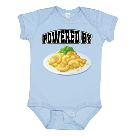 

Inktastic Powered by Macaroni and Cheese Gift Baby Boy or Baby Girl Bodysuit