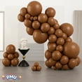 thumbnail image 2 of PMU Balloons 11 Inch PartyTex Premium Chestnut Brown Latex Pkg/100, 2 of 6