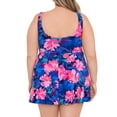 thumbnail image 4 of Simply Slim Women's Plus Cross Your Heart Swim Dress, 4 of 4