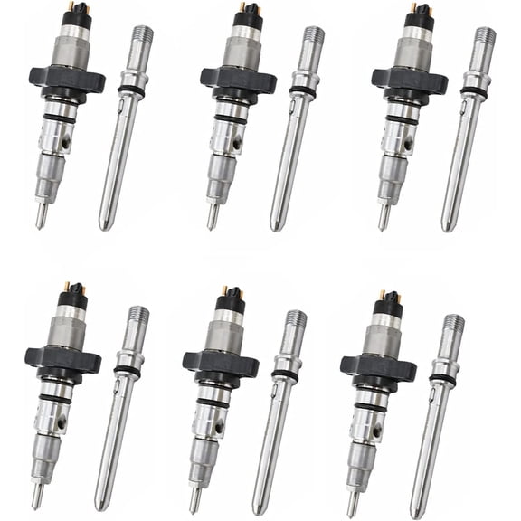 Seapple 6X Diesel Fuel Injectors Fit Compatible with 04-09 Dodge Ram Cummins 5.9L Replace 0445120238 0986435505 0986435505