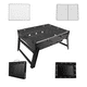 thumbnail image 3 of Asador Portátil de Carbón Casa y Concepto JY-353 Negro Acero Inoxidable, 3 of 4