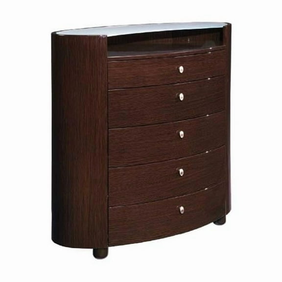 High Gloss Wenge Chest - 39 x 22 x 41.5 in.