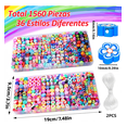 thumbnail image 2 of Kit De 2pz Para Hacer Pulseras Con 1560pcs De Cuentas Xtellar multicolor, 2 of 4