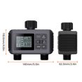 thumbnail image 4 of Mistaha Smart Irrigation Controller with Dual Outlets, Outdoor Gardening Plant Pots Automatic Watering Timer, Rain Delay, Child Lock, IP55 Waterproof Timer for Garden Lawn Pool - Black, 4 of 6