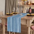 thumbnail image 2 of Table Runners 72 Inches Long Dress Scarves, Blue Farmhouse Kitchen/Dining Table Runner, Coffee Tablerunners, Vintage Modern Abstract Art Ombre 14x72 Inch, 2 of 9