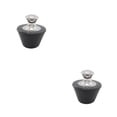 thumbnail image 1 of Matsuzay Silicón del enchufe de la bañera del amplio del gel de sílice con la manija durable del acero inoxidable para la bañera Tapón de silicona negro 2Conjunto, 1 of 6