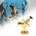 thumbnail image 4 of Aymzbd Propane Splitter in 2 Outlet Easy to Install 2 Way Tee Connector for Heater RV Gold, 4 of 9