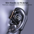 thumbnail image 4 of VALSEEL Bluetooth Headset Business Bluetooth Headphones Single Ear OWS Open Bones Conduction Ultra-long Battery Life LED Power Display Intelligent Noise Reduction, 4 of 9
