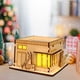 thumbnail image 4 of Decoraciones navideñas, adornos navideños, regalos navideños: casitas navideñas de madera hechas a mano con luces para manualidades. Decoración de casitas de troncos., 4 of 8