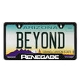 thumbnail image 2 of iPick Image for Jeep Renegade Black Carbon Fiber Texture ABS Plastic 50 States License Plate Frame, Official Licensed, 2 of 6