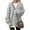 Light Grey, variant on Frontwalk Womens V Neck Sweaters Long Sleeve Cable Knit Pullover Jumper Tops Casual Winter Fall Chunky Knitwear Outwear