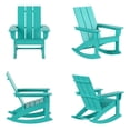 thumbnail image 1 of Palms Modern Adirondack Plastic Outdoor Rocking Chairs (Set of 4), 1 of 8