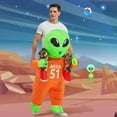 thumbnail image 6 of GOOSH 72 inch Alien Halloween Costume for Adults, Blow Up Alien Costume Adult Alien Costume, Funny Men Women Unisex Blow Up Halloween Costumes for Halloween Holiday Party Cosplay, 6 of 7