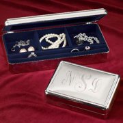 Personalized Silver Jewelry Box