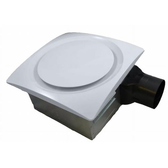 Aero Pure AP90-S G6 W Slim Fit 90 CFM Bathroom Ventilation Fan, White Grille
