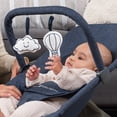 thumbnail image 3 of Baby Delight Alpine Deluxe Portable Baby Bouncer, for Infants 0-6 Months, Quilted Indigo, 3 of 12