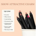 thumbnail image 5 of Silky Matte Lip Liner, Professional Lip Liner, Smooth, Creamy, Silky, Easy To Apply, Used To Create Lips, Plump Lips, Vegan Beauty Suitable For Daily Travel, Party Work, #12 Fade, 5 of 7