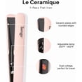 thumbnail image 3 of L'ange Hair Le Ceramique 1-Pass Flat Iron Hair Straightener | Fast Heating Ceramic Flat Iron, 3 of 11