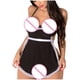 thumbnail image 4 of ICHUANYI Clearance Women Sexy Maid Maid Uniform Pajamas Nightdress Suit Sexy Underwear Suit(Black, XL) Ichuanyi Ichuanyi, 4 of 9