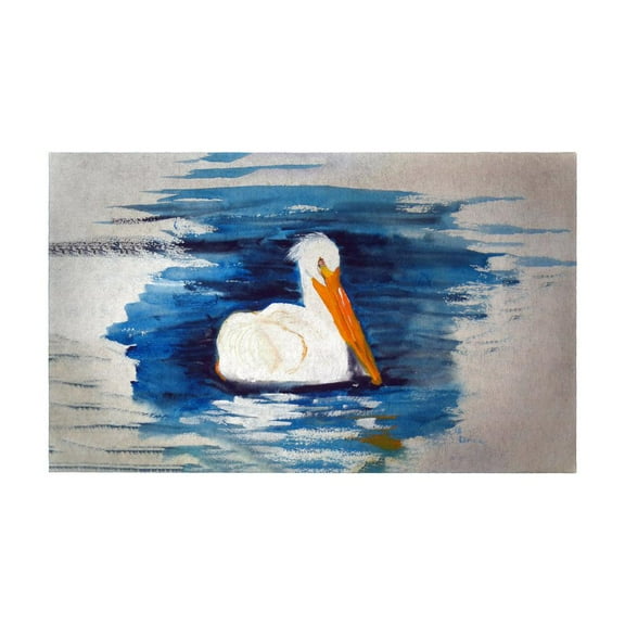 Betsy Drake Interiors Spring Creek Pelican Door Mat 30x50