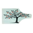 thumbnail image 2 of Valentines Day Cutting Board, Love Tree with Heart Romance Fruits Leaves Forest Couple Art, Decorative Tempered Glass Cutting and Serving Board, Wine Bottle Shape, Vermilion Black, by Ambesonne, 2 of 5