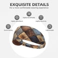 thumbnail image 3 of Rustic Tile Pattern Headbands for Women Men, Workout Elastic Sweat Band for Yoga Running Cycling Gym Exercise Non Slip Head Bands for Women's Hair, 3 of 5