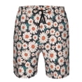 thumbnail image 4 of Naloa Daisies Flowers Men's Beach Shorts, Surfing shorts, Swim trunks, Quick Dry Swim Trunks for Surfing Beach Fun - XX-Large, 4 of 9
