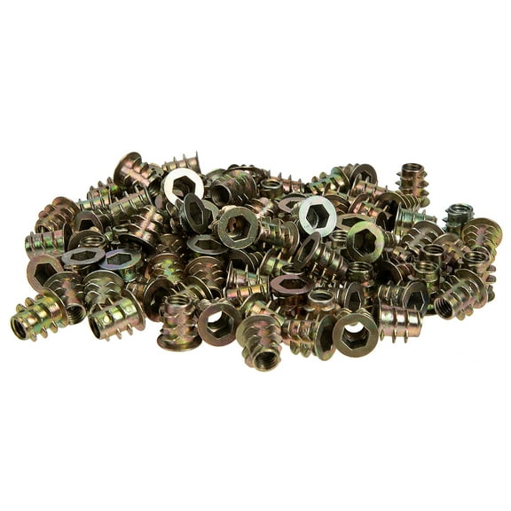 WORGEOUS 100 Pcs Machine Screws Trapezoidal Nut Furniture Screws 1x1cm Colorful