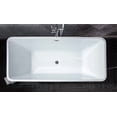 thumbnail image 5 of Lexora Vinter Free Standing Acrylic Bathtub With Chrome Drain LD901159A1C0000, 5 of 6