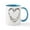White/Blue Inside, variant on CafePress - Barbed Wire Heart Mug - 11 oz Ceramic Mug - Novelty Coffee Tea Cup