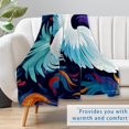 thumbnail image 6 of Doves Soft and Warm Microfiber Throw Blanket - Lightweight and Fluffy Printed Blanket for Sofa, Bed, Couch, Office, and Camping, 6 of 6